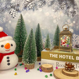 5pcs Árboles de Navidad Mini Decoración - Botella Cepillo 4-12 in