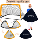 Juego de red de portería de fútbol plegable emergente