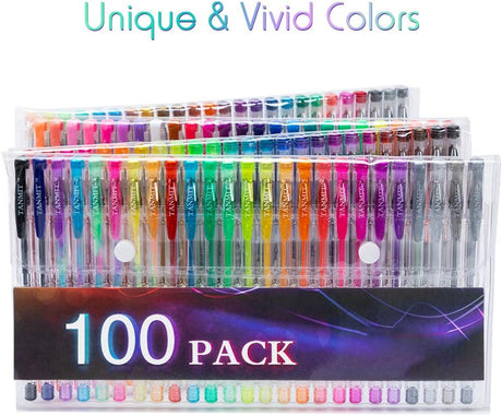 Juego de bolígrafos de gel para colorear con variedad de acabados