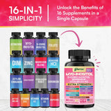 Suplemento de Inositol y vitaminas, 90 cápsulas veganas