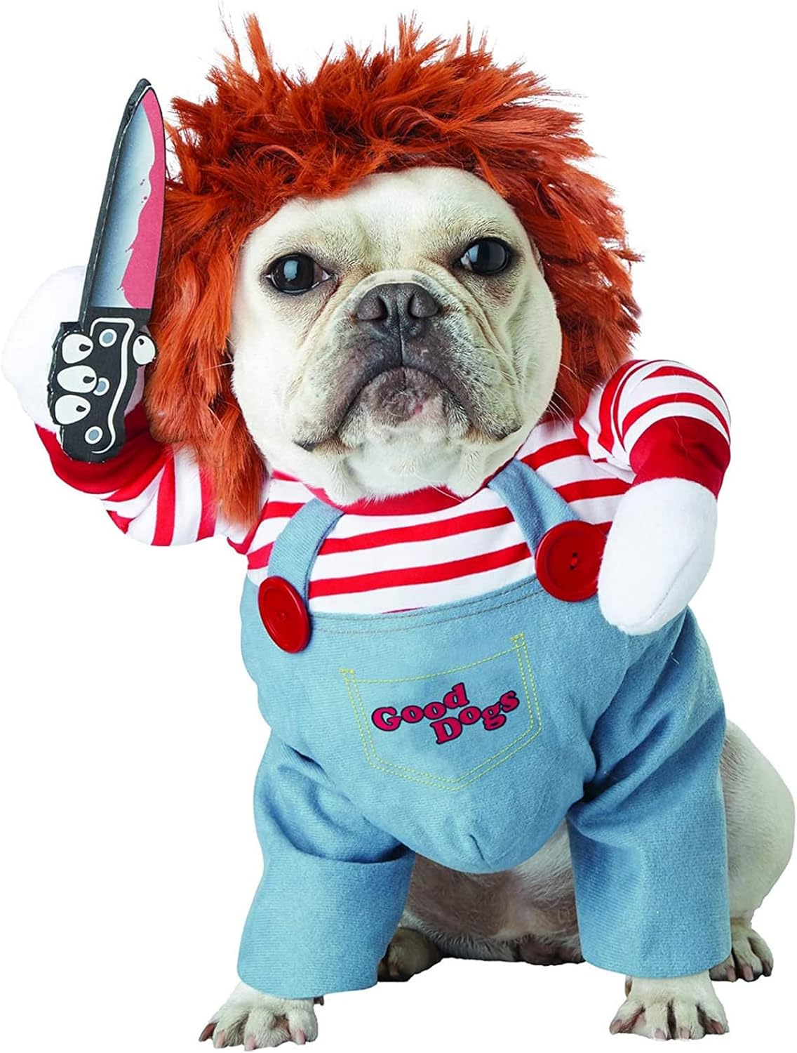 Disfraces de muñeca mortal para mascotas talla XL
