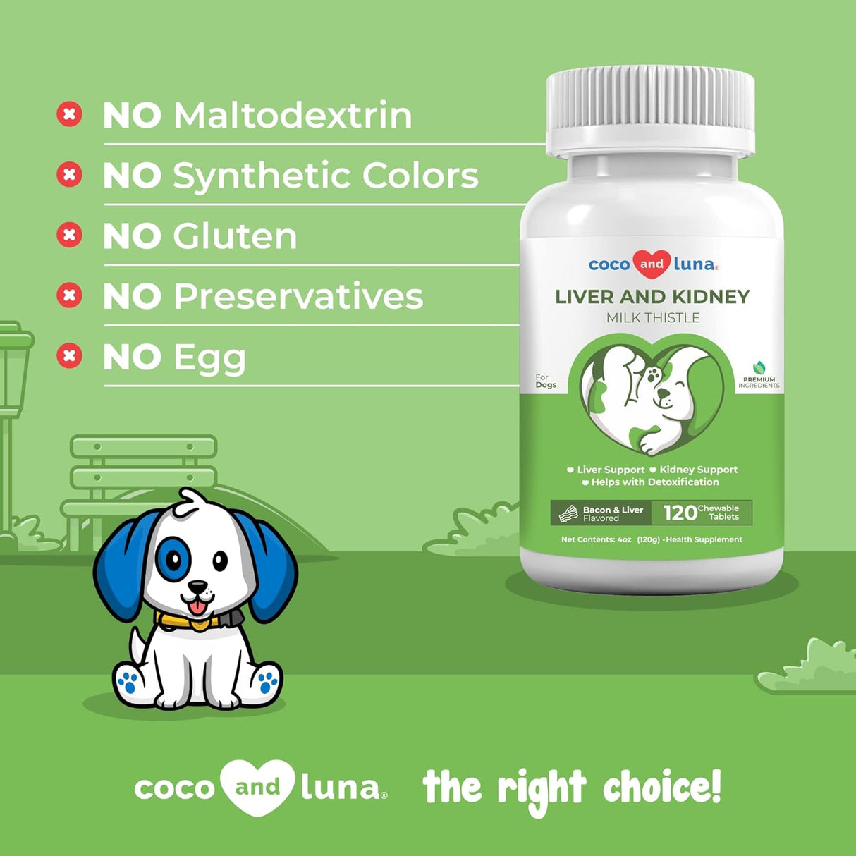 Vitaminas Cardo mariano para perros 120 tabletas masticables