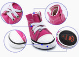 Botas, zapatillas y zapatos deportivos de lona para cachorros de abcGoodefg, zapatos casuales no deslizantes para exteriores, suela de goma y tela interna de algodón suave, Rosado