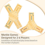 Juego de Mesa de Mármol, Juego de Madera, 2-6 Jugadores, Modelo 2023