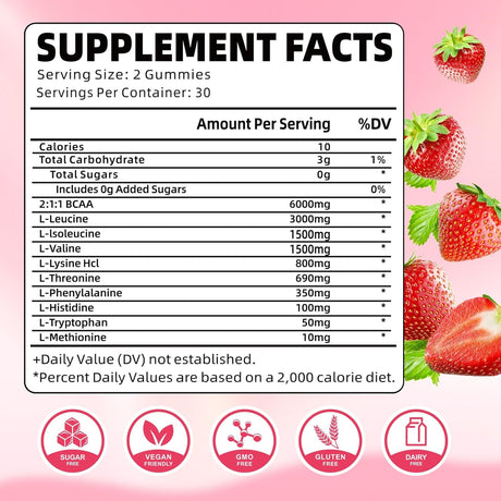 Pack de 2 Gummies EAA Aminoácidos Esenciales 120u