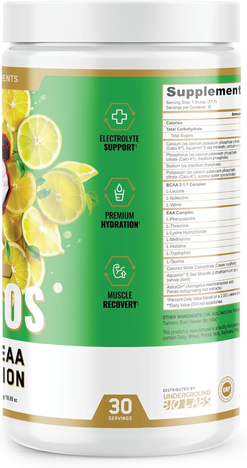 Panda Supps Aminos BCAA + EAA + Hidratación 30 Serv.
