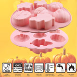 Molde de Silicona 3D Calabaza Fall - 2 Pcs para Dulces y Tartas