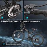 Bicicleta Eléctrica Vivi 750W Plegable, 22MPH, Modelo Commuter