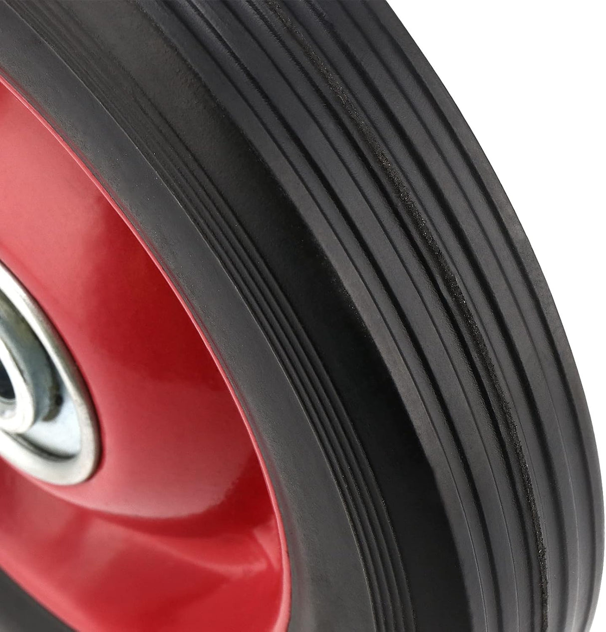 Ruedas de goma sólidas PINGEUI, 5 x 1.2, 110 lbs, 4 pcs