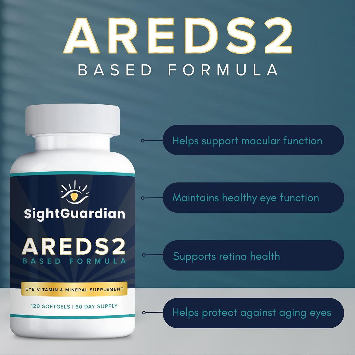 Suplemento mineral AREDS2 para ojos - Fórmula baja en zinc