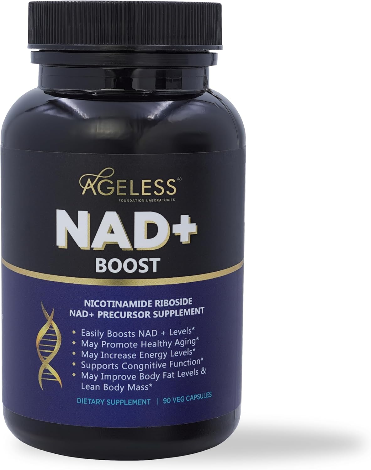 Suplemento de NAD+ Ageless - Ribósido de Nicotinamida 90 cps