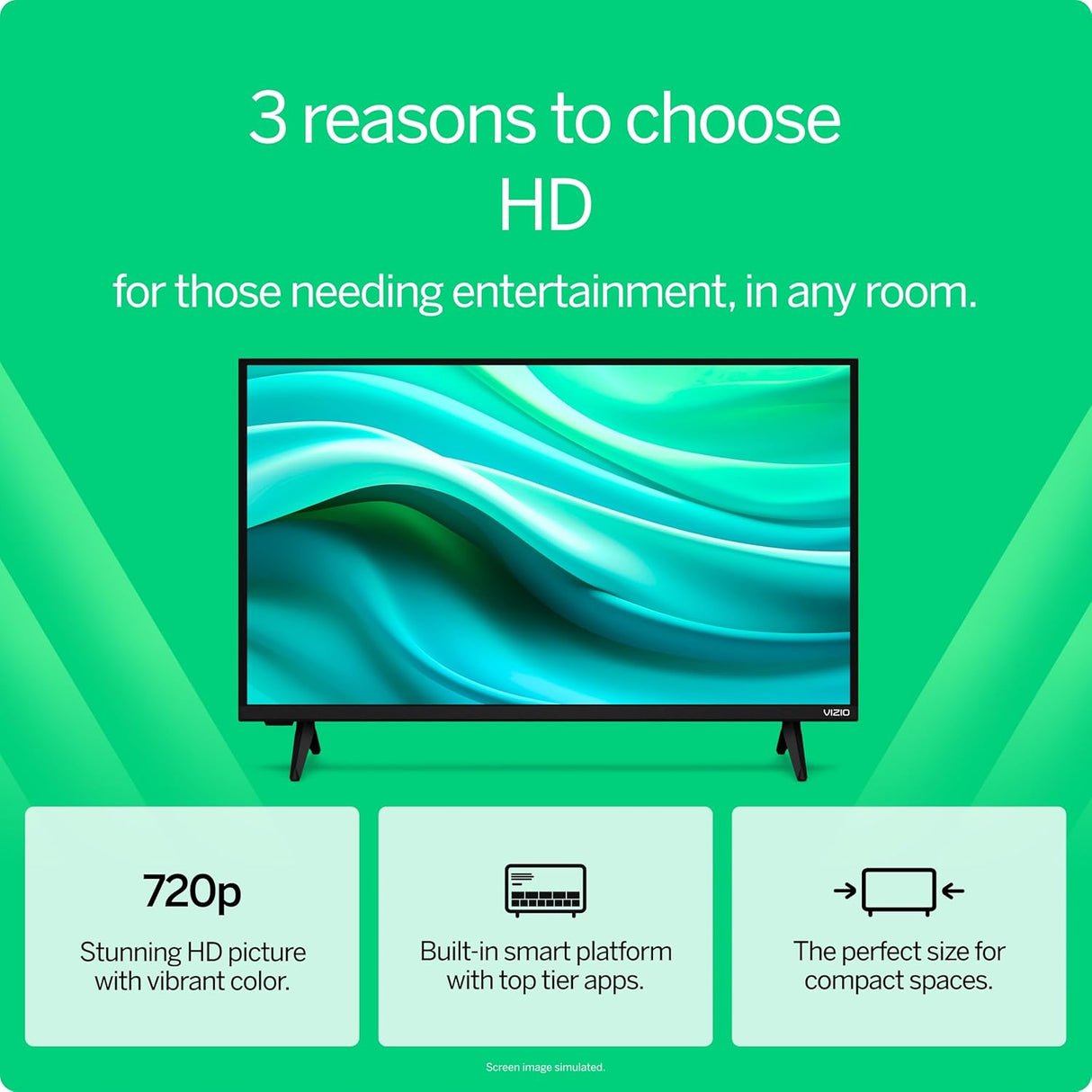 Smart TV 32 VIZIO HD 720p, Alexa, Google Cast, VHD32M-08