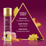 Perfume Corporal Dulce y Afrutado para Mujer - Vainilla, Durazno, Rosa