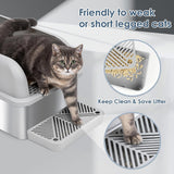 Caja de arena para gatos de acero inoxidable Suzzipaws