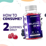 Vitamatic suplemento que no forma hábito para dormir 20 mg