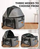 Transportín para Gato Grande BurgeonNest, Suave y Plegable
