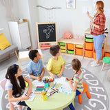 Alfombra Redonda ABC Kids de LIVEBOX, Lavable y Antideslizante