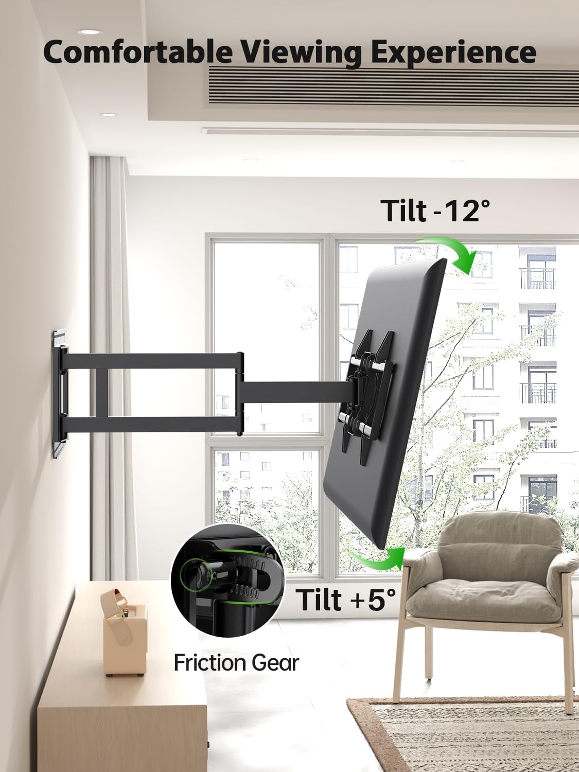 Soporte de pared USX para TV 42-90 40 extensión XML035
