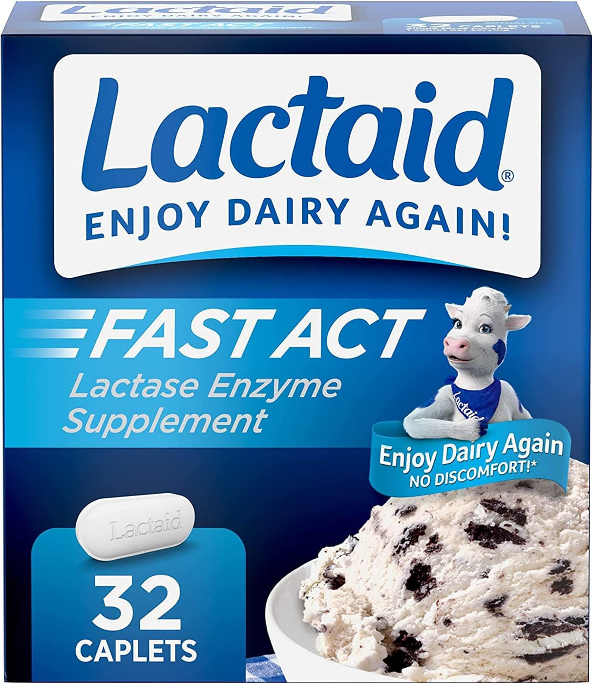 Suplemento Comprimidos Fast Act para la Lactosa, 32 Cápsulas