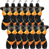Maniquí Femenino Hueco con Gancho, 12 Pcs, 31.1x16.1 Inch