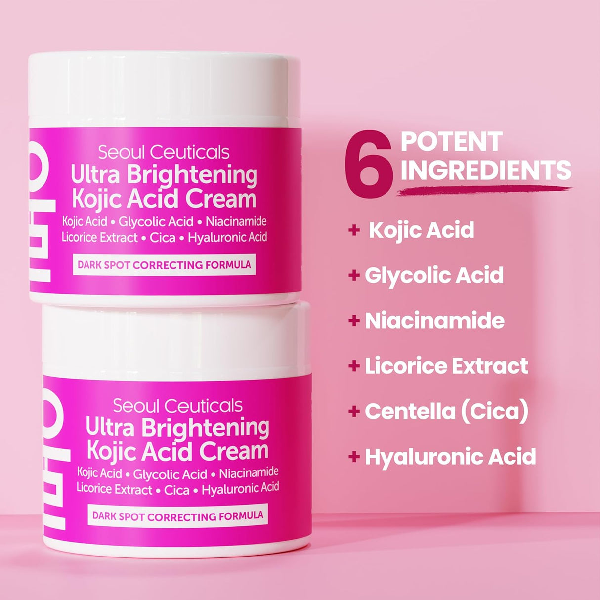 Crema Coreana Ácido Kójico, Ácido Glicólico, Niacinamida - 2oz