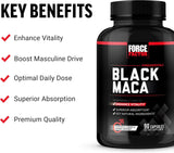 Force Factor Maca Negra 1000mg, Vitalidad para Hombres, 90 cápsulas
