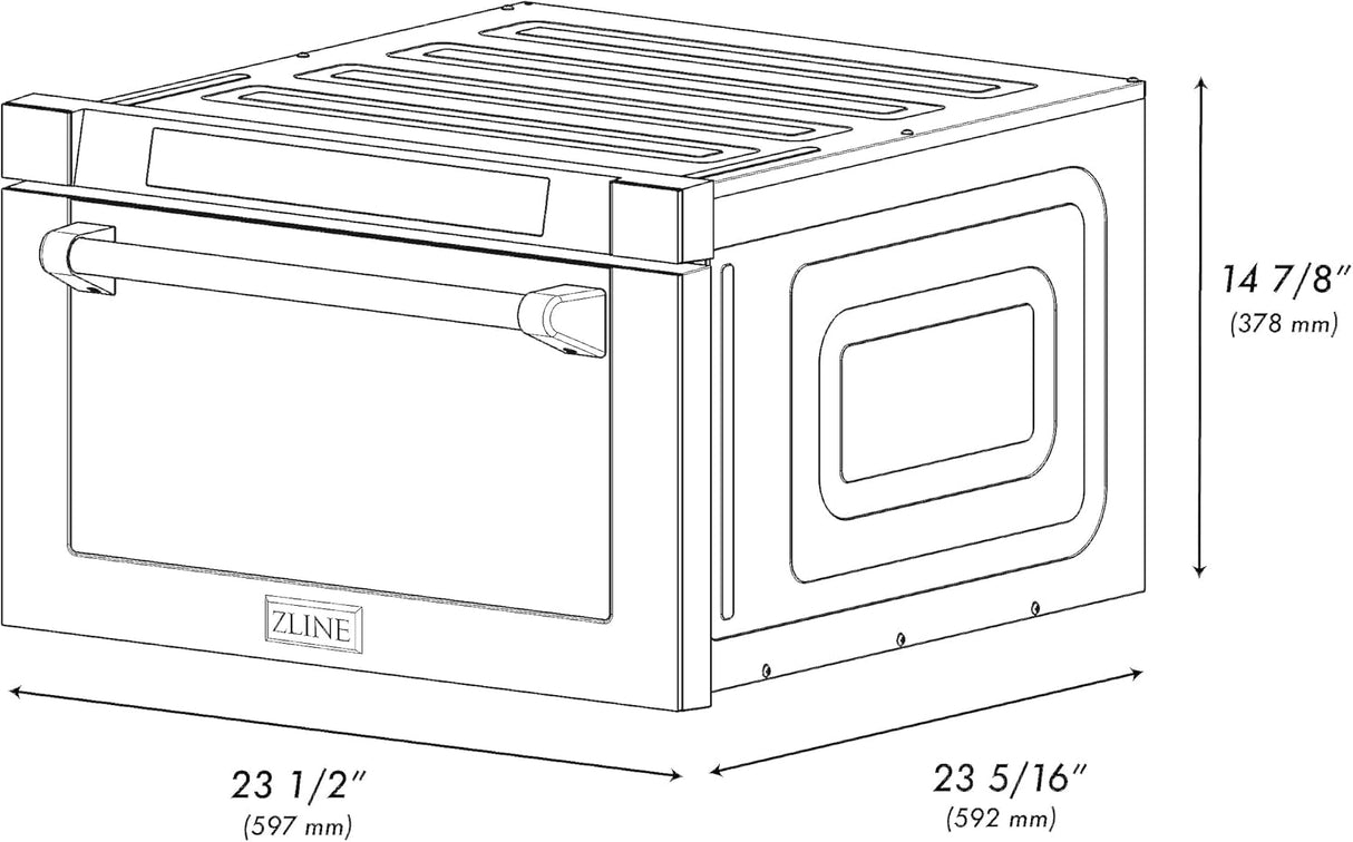 Microondas Incorporado ZLINE 1.2 cu ft, Edición Autógrafo