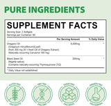 Aceite de Orégano con Semilla Negra, 2 en 1, 6000mg, 120 caps