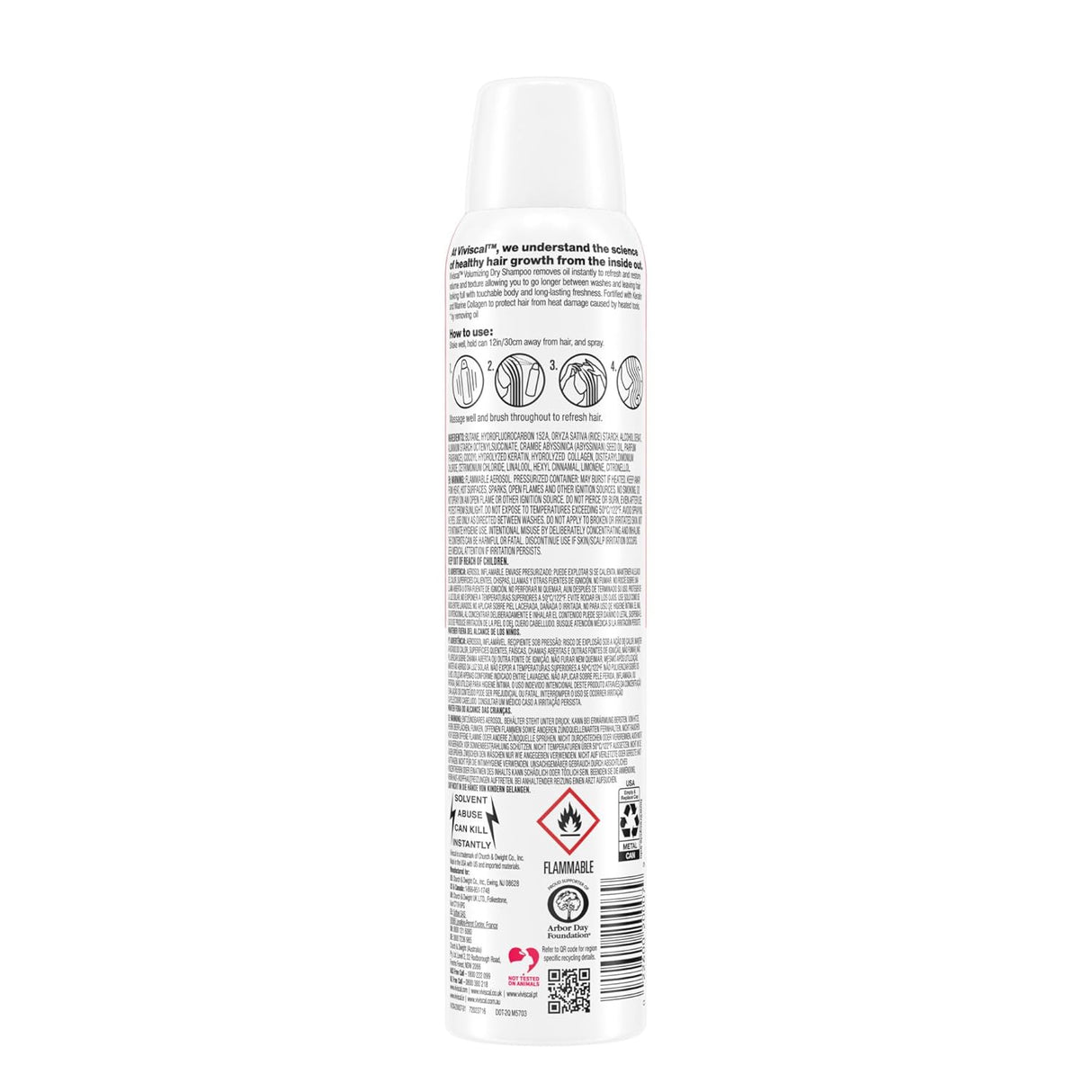 Viviscal Champú seco voluminizador,absorbe el aceite 5.1 oz