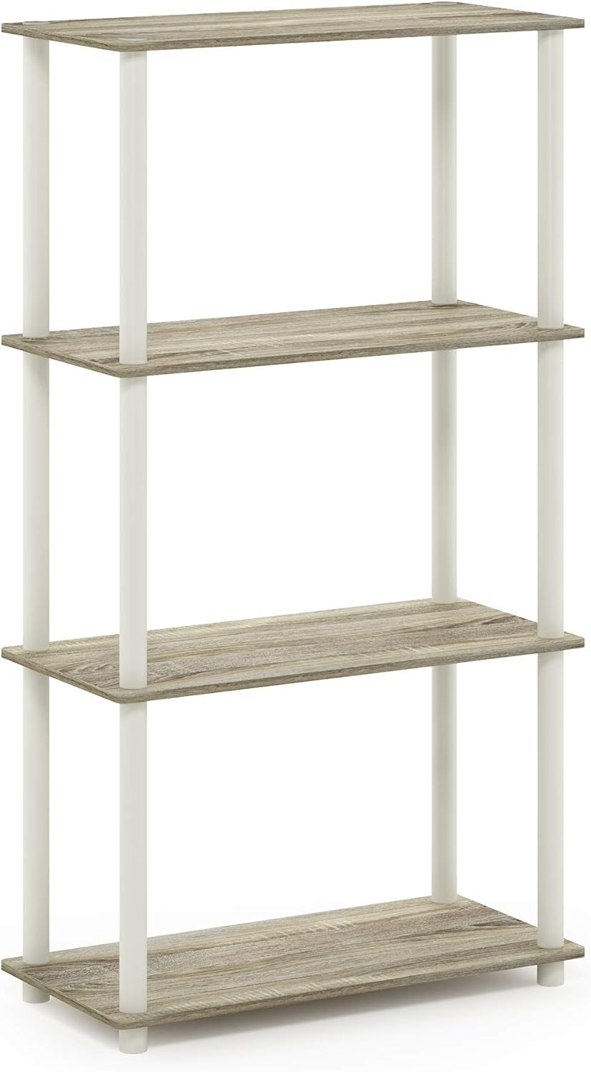 Estantería Multifuncional Furinno 4 Niveles, Tubos Redondos, Modelo