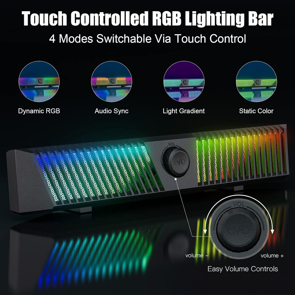 Altavoces de computadora estéreo de alta fidelidad  USB