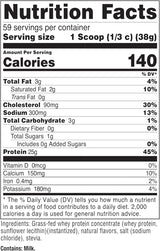 Nutricost Proteína de Suero de Leche de Pasto, 5LBS, Sin Gluten