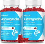 2 Pack Gummies Ashwagandha con L-theanine, 120 Mixed Berry