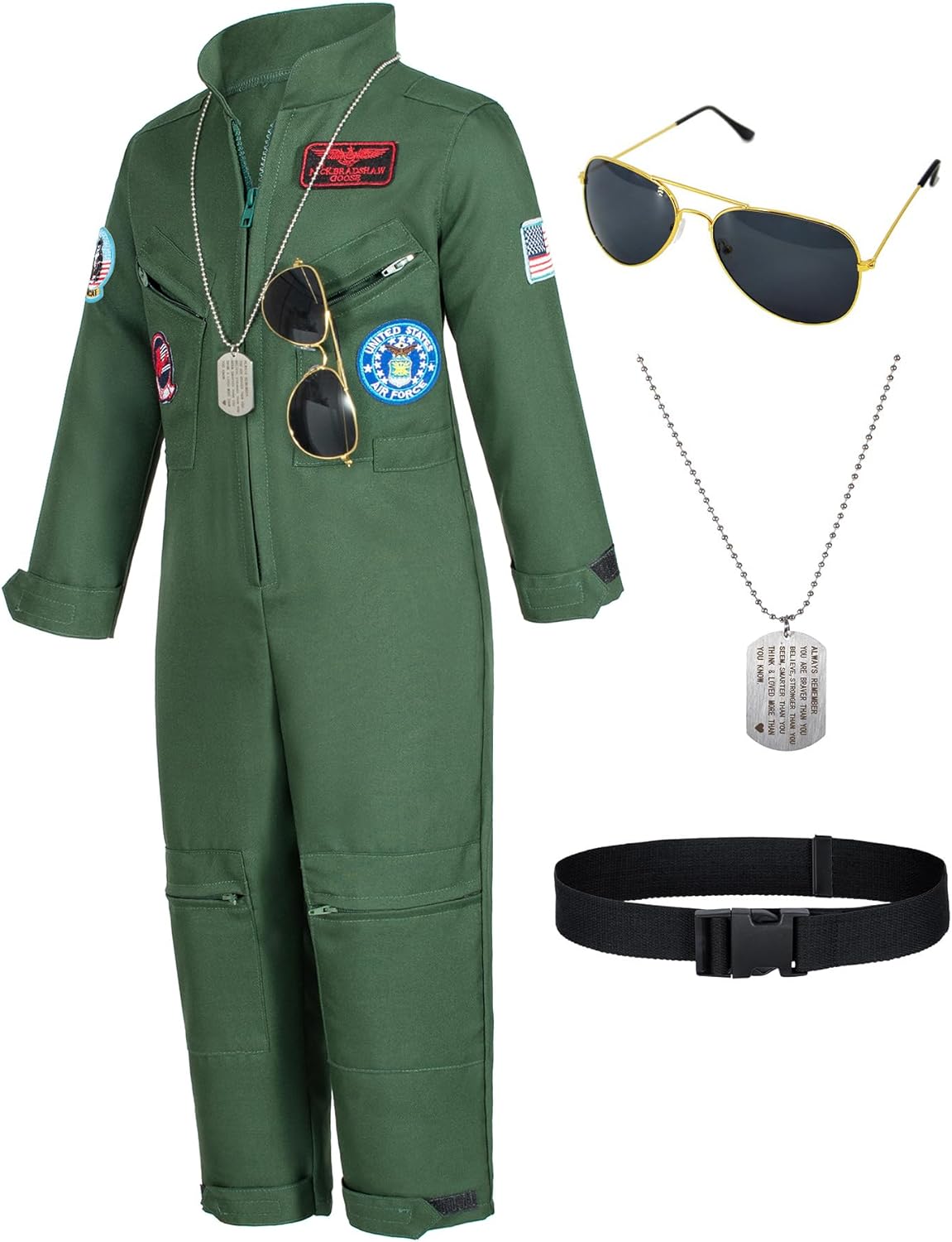 Disfraz Piloto de Combate Kids - Traje Aviador con Accesorios