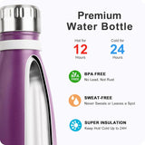 Botella de Agua Infantil 12 oz Acero Inoxidable Doble Pared