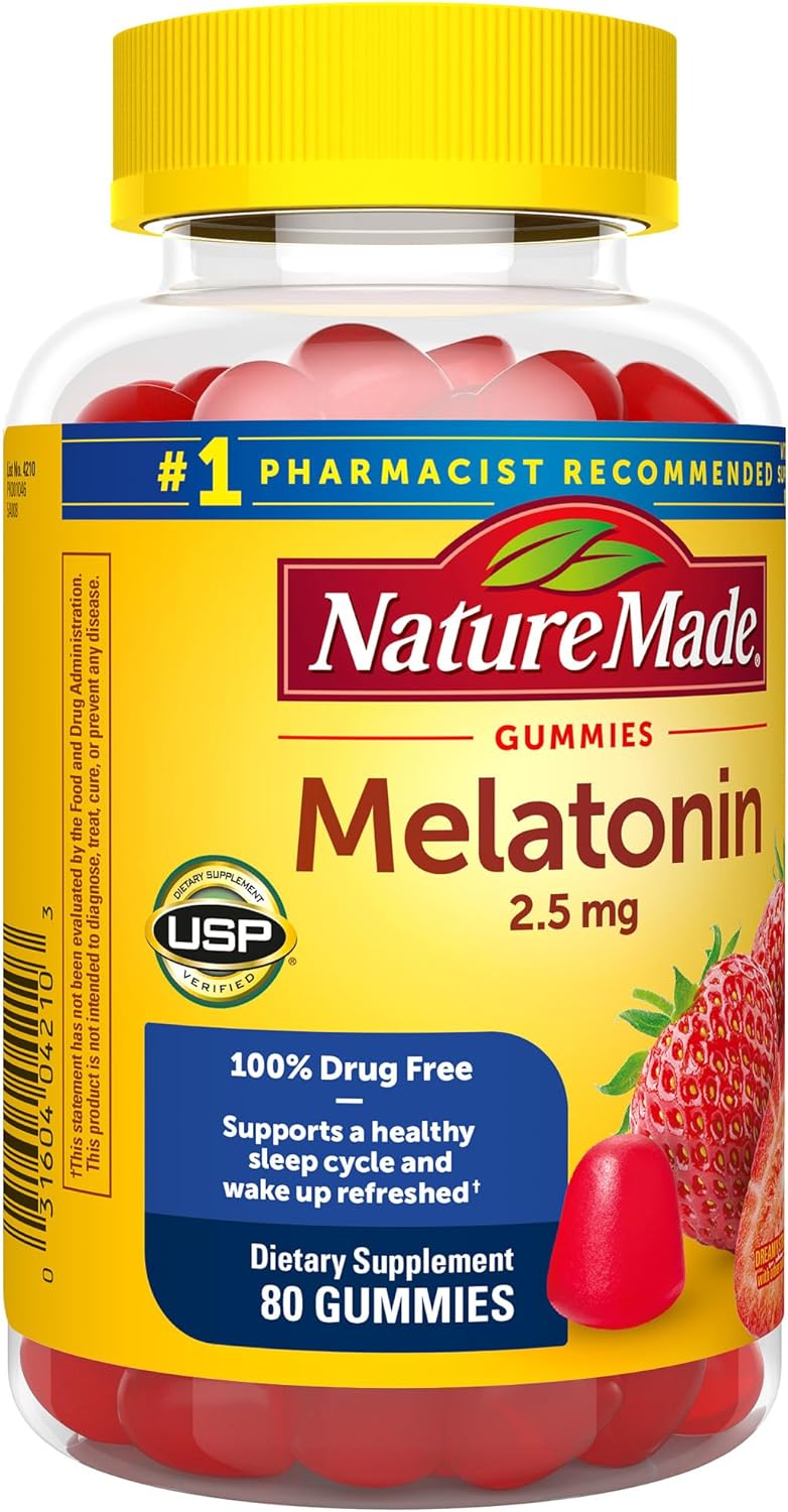 Nature Made Gomitas ayuda para dormir  de de 2,5 mg 80 und