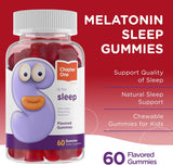 Suplemento Gomitas de melatonina  para el sueño, Kosher 60un