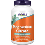 Suplementos Alimenticios de citrato de magnesio 240 cápsulas