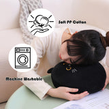 Almohada de Gato SQEQE, Peluche Suave, 10 pulgadas, Kawaii