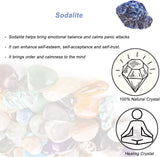 Cristales de Sodalita Crudos, Piedras Naturales para Sanación