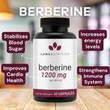 Suplemento Berberina 1200 mg por porción Plus 60 Cápsulas