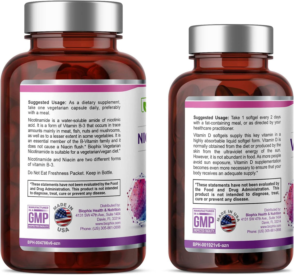 Suplementos  B-3 Nicotinamida 500 mg 100 caps  30 cápsulas