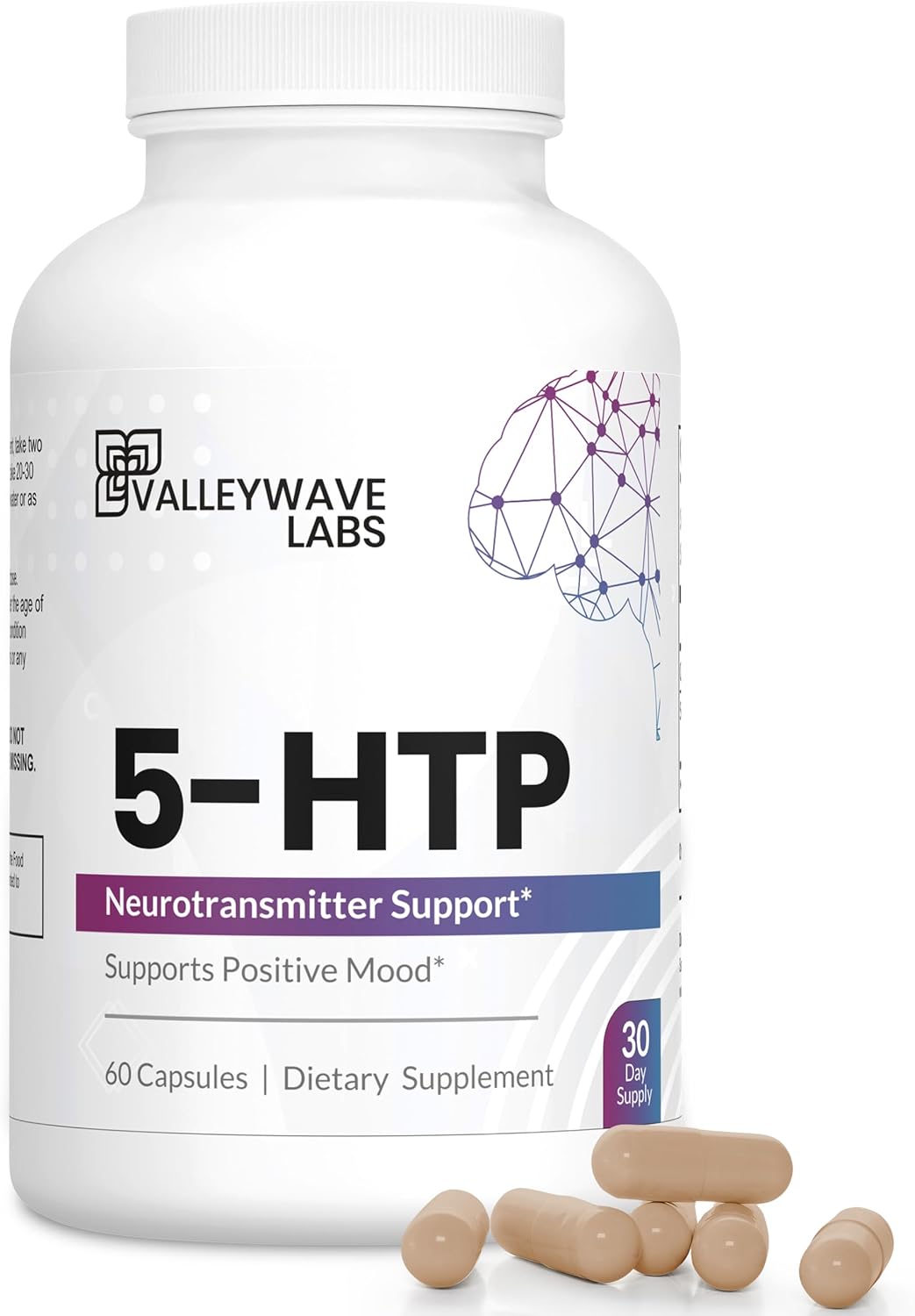 Suplemento 5-HTP 200mg - Apoyo al ánimo y sueño, 60 cápsulas
