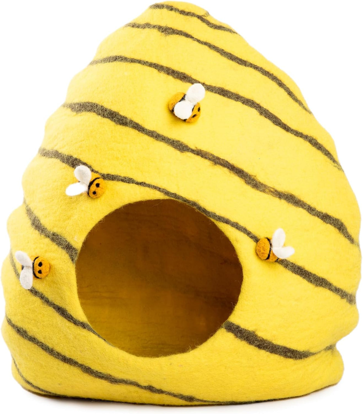 Cueva para Gatos de Lana Merino - Woolygon - Eco-Friendly, Beehive