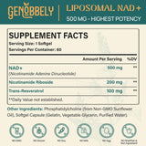 Suplemento Liposomal NAD+ con Nicotinamida y Resveratrol