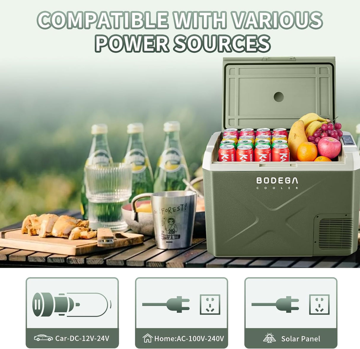 Refrigerador de coche congelador portátil aplicación WIFI