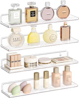 Estantes Flotantes Lifewit para Perfume, 4 Pack, 15 Clear