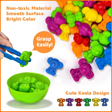 Contadores de Koala, Juguetes Educativos, Juego de Matemáticas