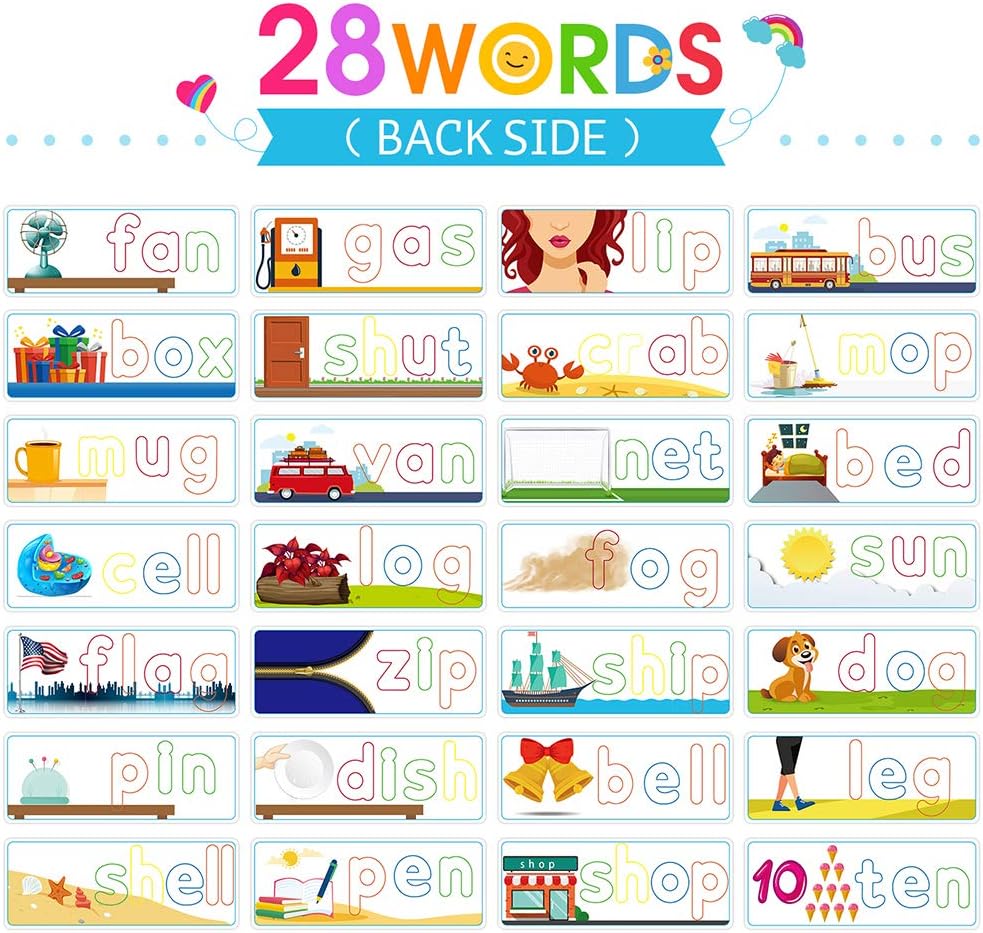 Juegos Educativos KMUYSL - 80 Piezas de Aprendizaje CVC