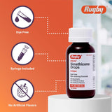 Rugby Gotas de Simethicone sin color para bebés 20mg 6x1oz